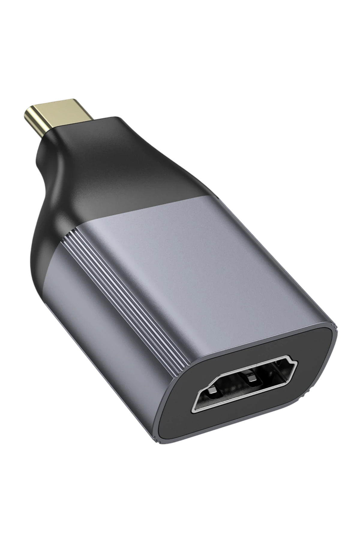 Hoco. UA33 Tak Çalıştır Type-C to HDMI 4K Dönüştürücü - Gri