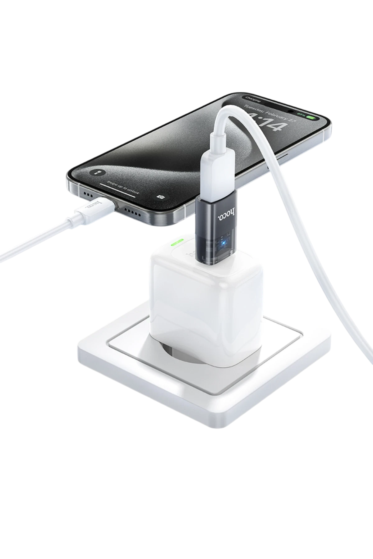 Hoco. UA36B Tak Çalıştır Type-C to USB 3.0 Dönüştürücü - Siyah