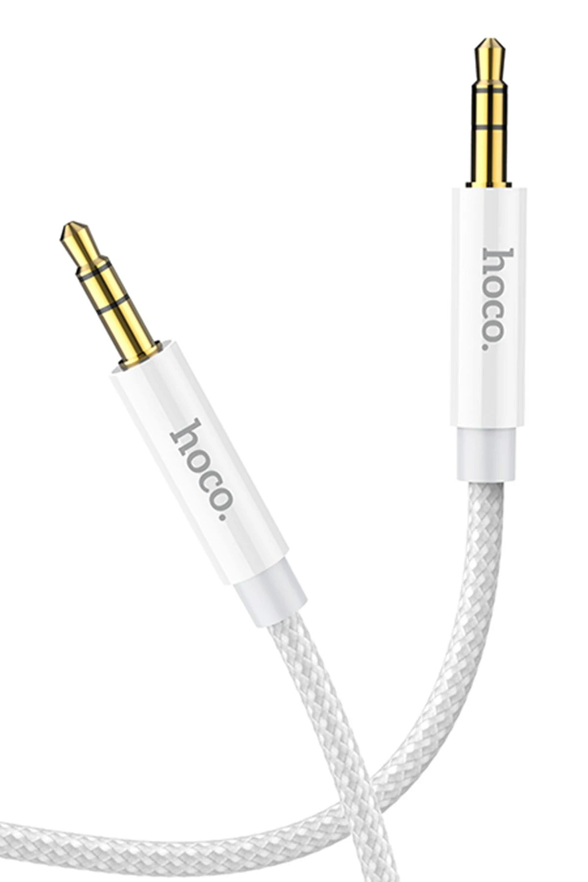 Hoco. UPA19 1M Hasırlı 3.5mm Aux Kablo - Gümüş
