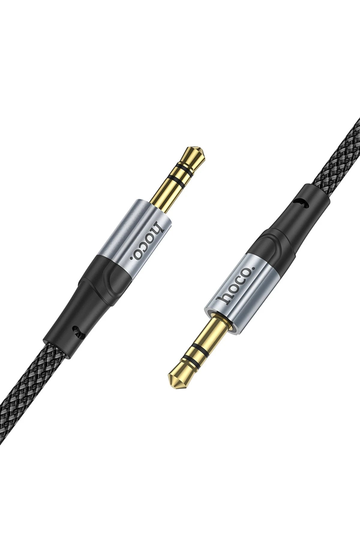 Hoco. UPA26 1M Hasırlı Aux Kablo - Siyah