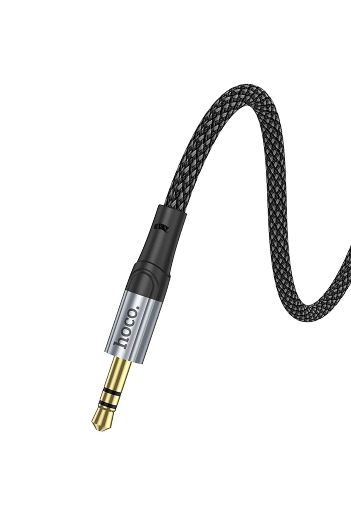 Hoco. UPA26 1M Hasırlı Aux Kablo - Siyah