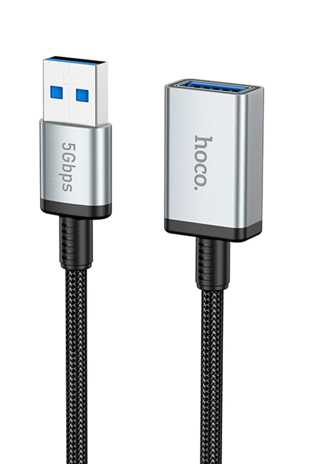 Hoco. US10 50cm 5 GBPS Hız Tak Çalıştır USB 3.0 to USB 3.0 Uzatma Kablosu - Siyah