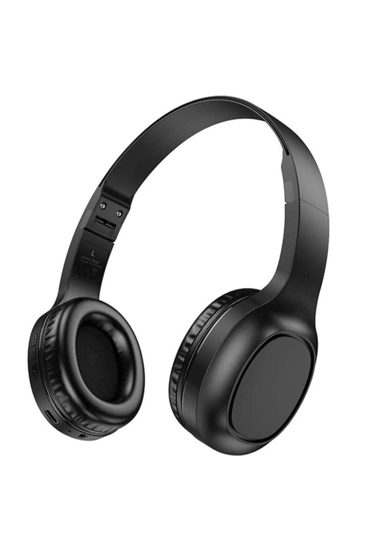Hoco. W46 Charm Aux Destekli Bluetooth Kablosuz Kulaklık - Siyah