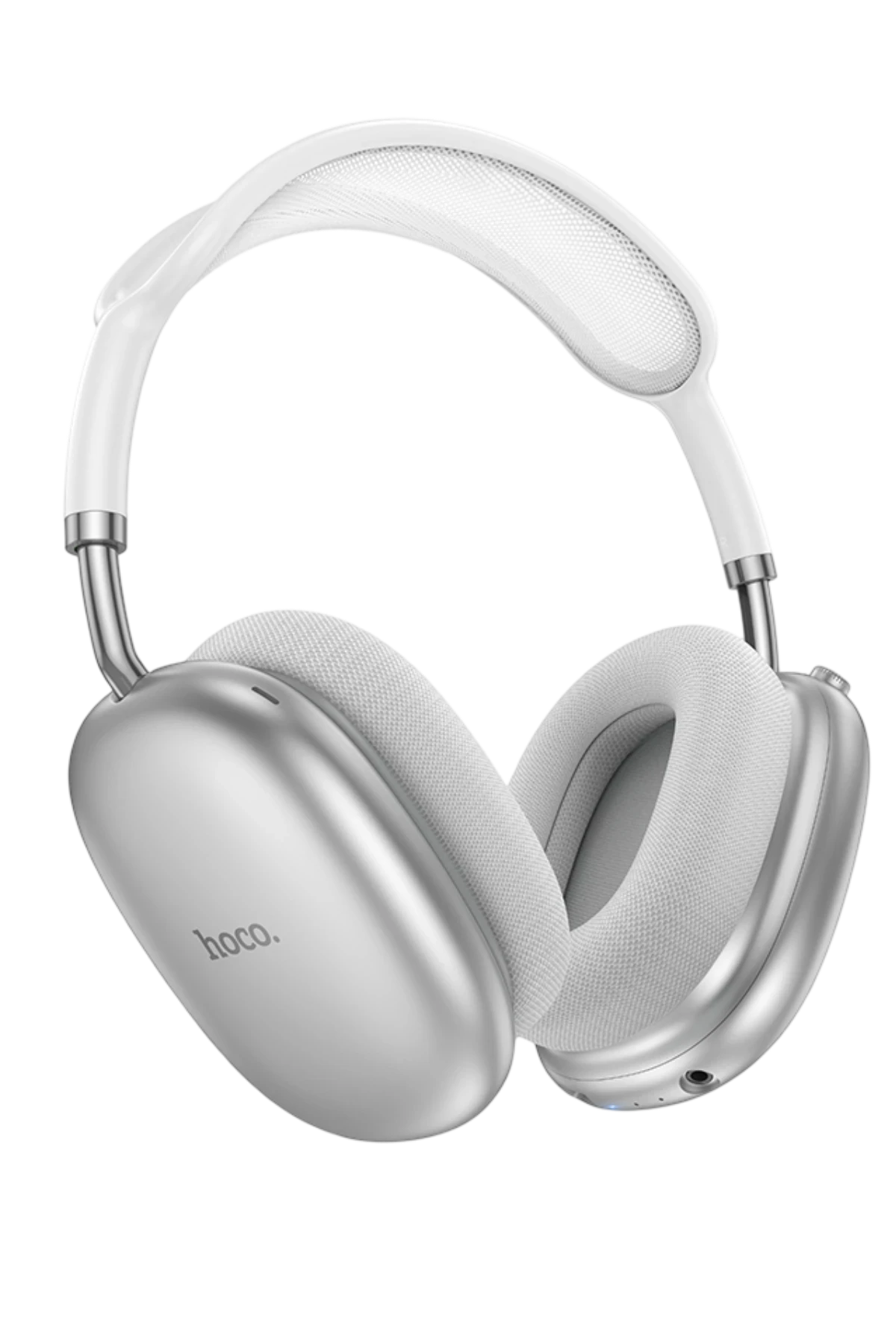 Hoco. W55 Plus Happiness Aktif Gürültü Önleyici Özellikli Bluetooth 5.4 Destekli Kablosuz Kulaklık - Gümüş