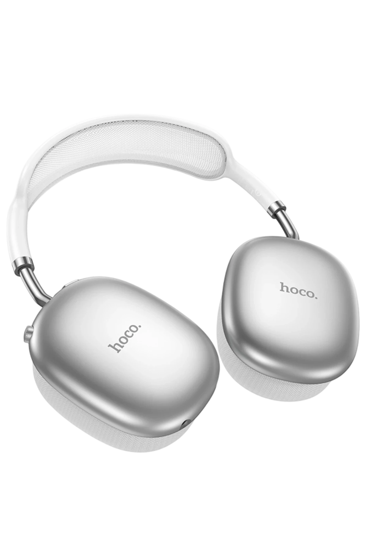 Hoco. W55 Plus Happiness Aktif Gürültü Önleyici Özellikli Bluetooth 5.4 Destekli Kablosuz Kulaklık - Gümüş