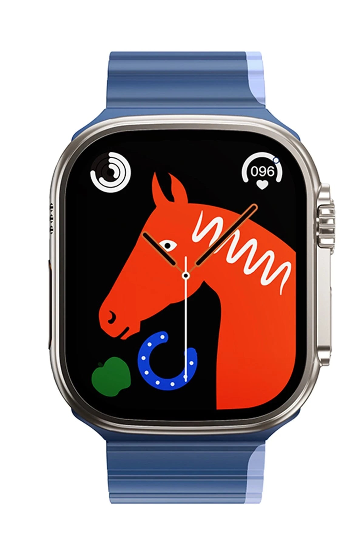 Hoco. Watch 42mm AS102 Silikon Kordon - Koyu Mavi-Açık Mavi