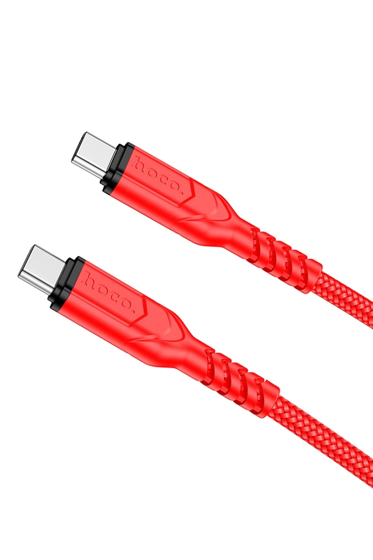 Hoco. X59 1M 60W PD Type-C to Type-C Şarj Data Kablosu - Kırmızı