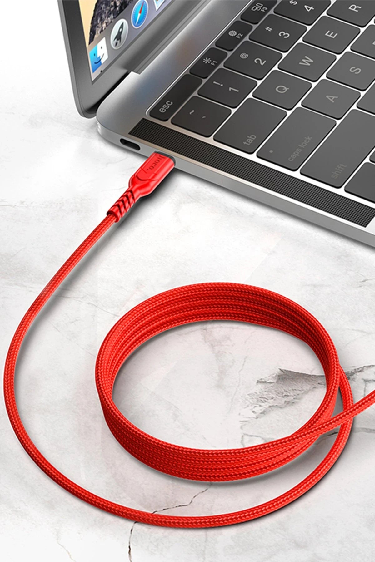 Hoco. X59 1M 60W PD Type-C to Type-C Şarj Data Kablosu - Kırmızı