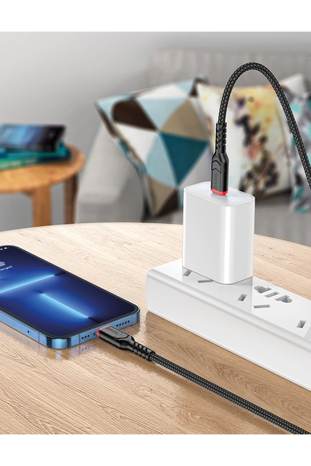 Hoco. X59 Victory 1M 20W Type-C to Lightning PD Hızlı Şarj Data Kablosu - Siyah