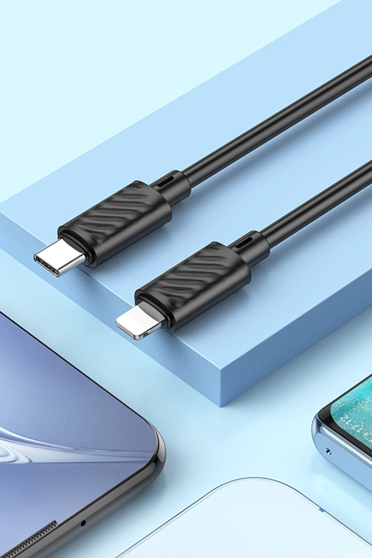 Hoco. X88 1M Type-C to Lightning Şarj Data Kablosu - Siyah