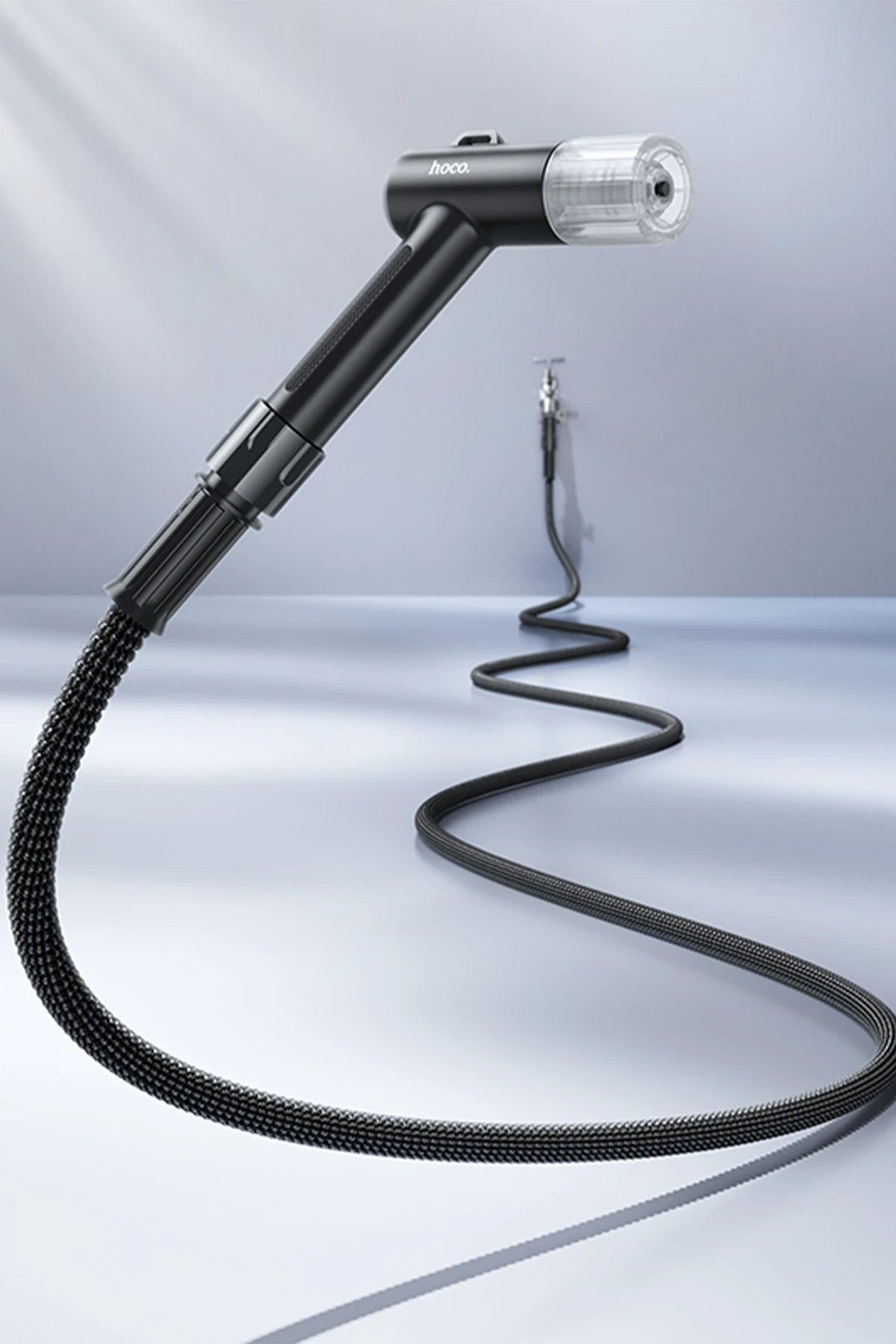 Hoco. ZP17 Meihao Basınçlı Doğrudan Enjeksiyon 15m Hortumlu Su Tabancası - Siyah