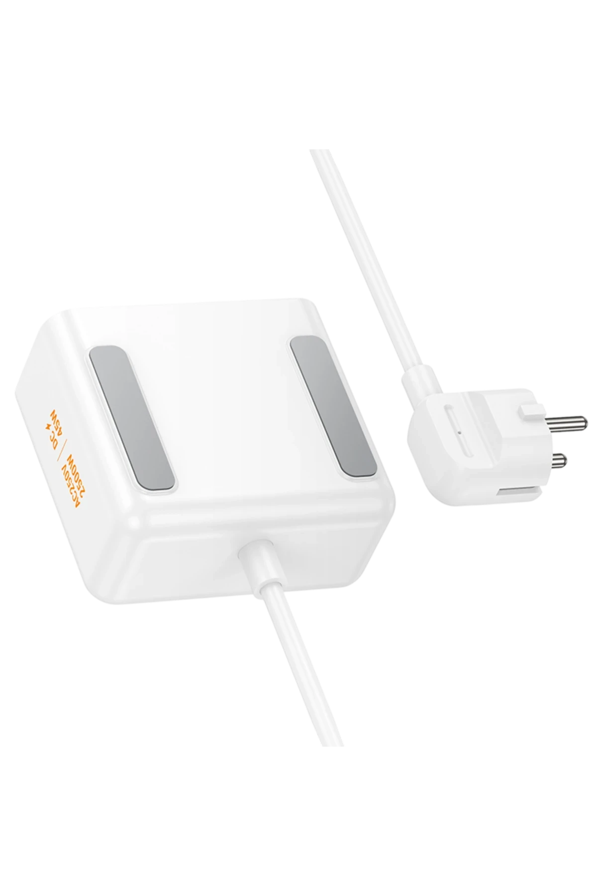 Hoco. AC28 Descanso 6in1 2M 2500W Priz Dönüştürücü - Beyaz