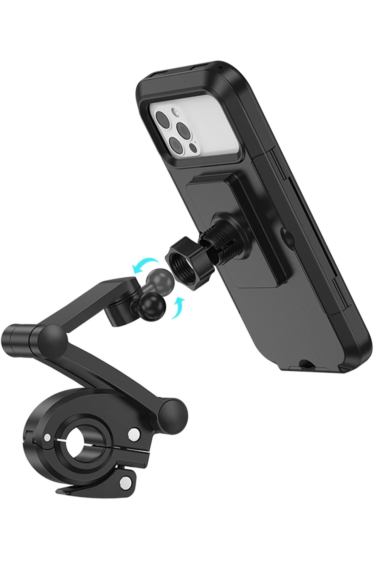 Hoco. CA101 Su Geçirmez Motosiklet Telefon Tutucu - Siyah