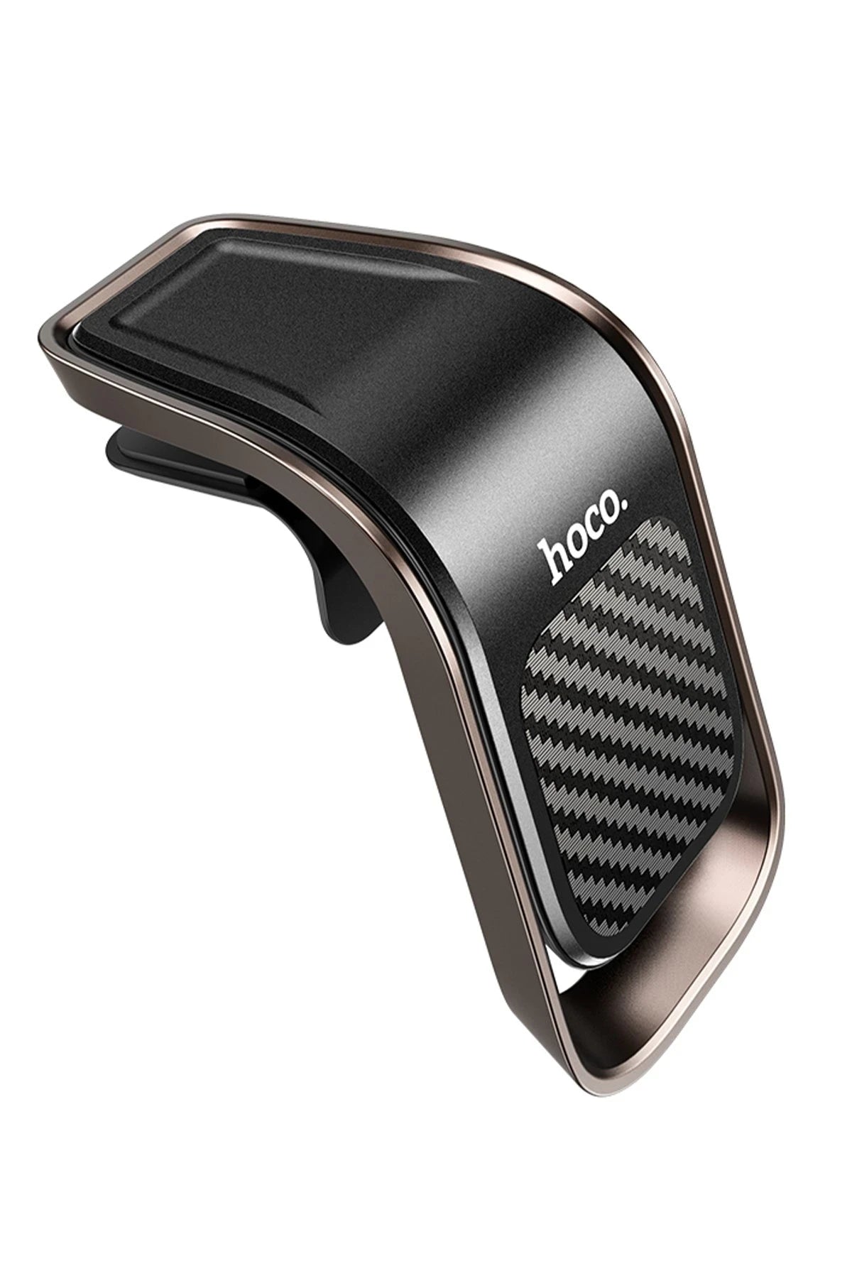Hoco. CA74 Izgara Klipsli Manyetik Araç Tutucu - Siyah - Gri