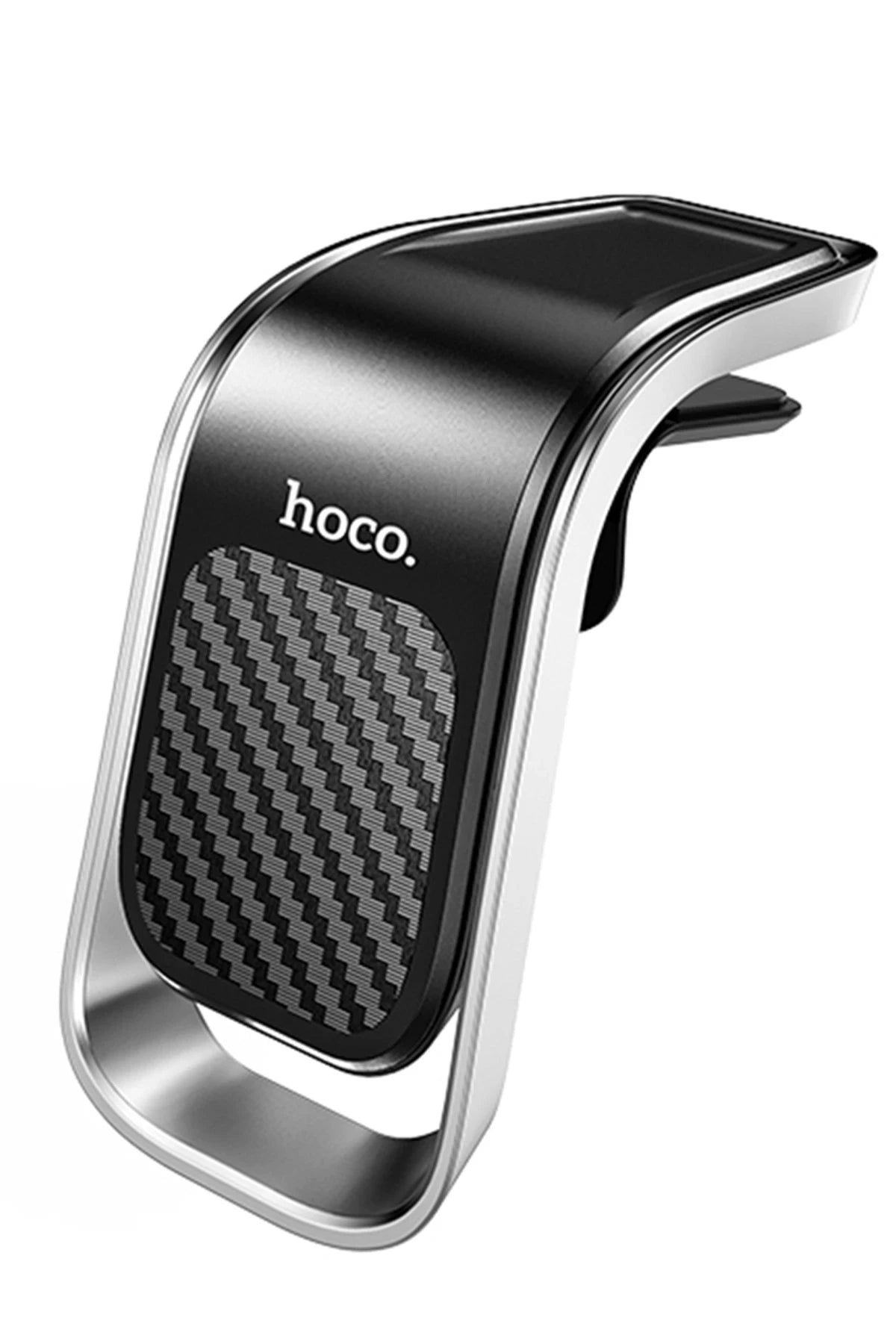 Hoco. CA74 Izgara Klipsli Manyetik Araç Tutucu - Siyah - Gümüş