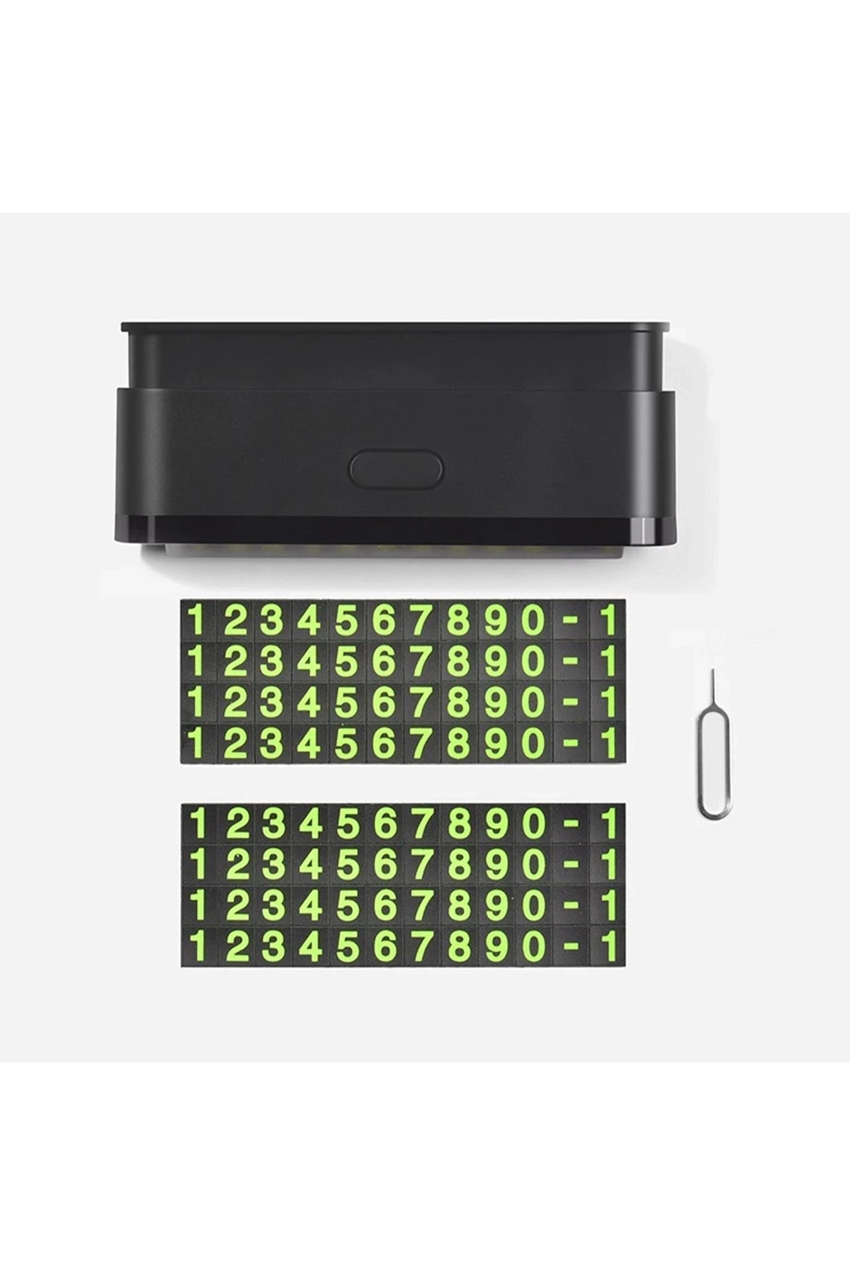 Hoco. CPH19 Yapışkanlı Araç Numaratörü - Siyah