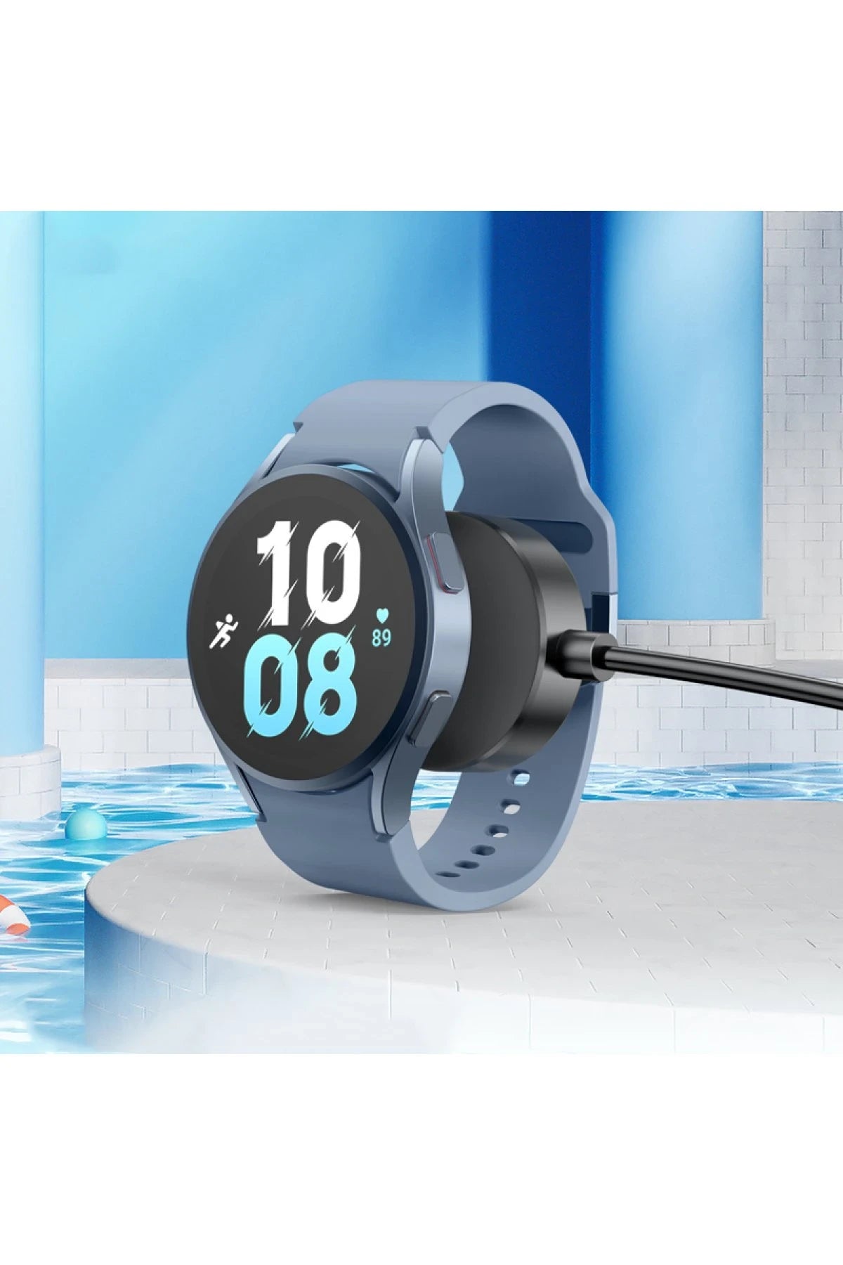 Hoco. CW48 Kablosuz Manyetik Akıllı Saat Şarjı - Siyah