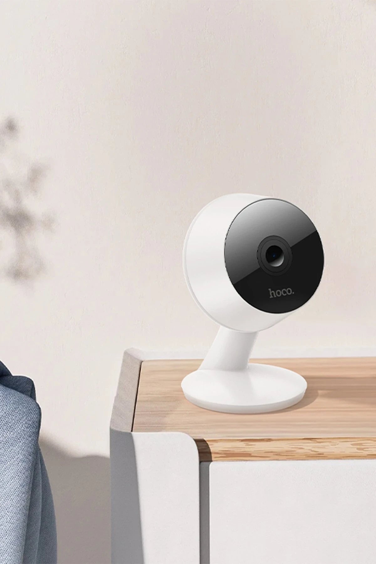 Hoco. D3 1080P 3MP Wifi İç Mekan Kamera - Beyaz