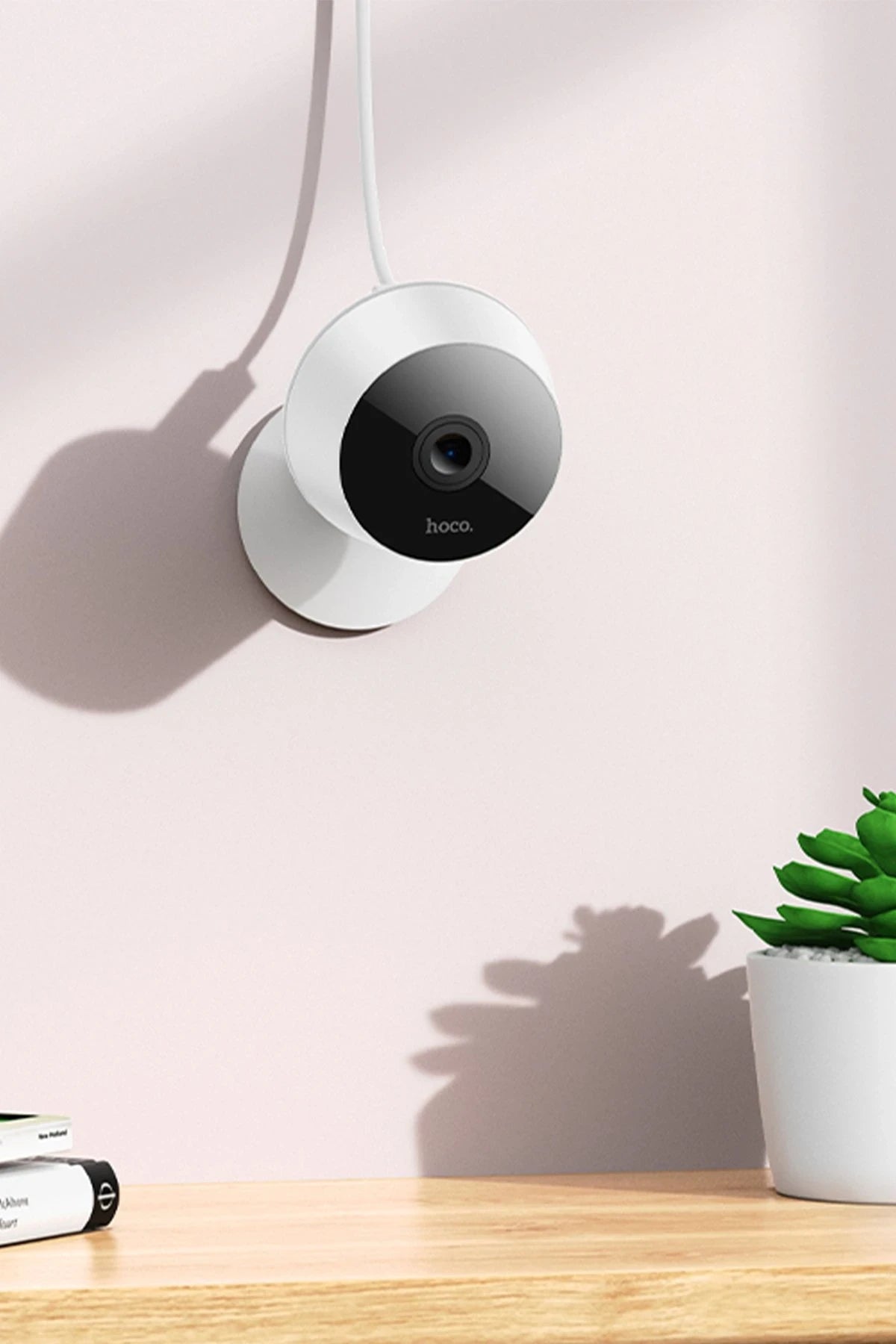 Hoco. D3 1080P 3MP Wifi İç Mekan Kamera - Beyaz