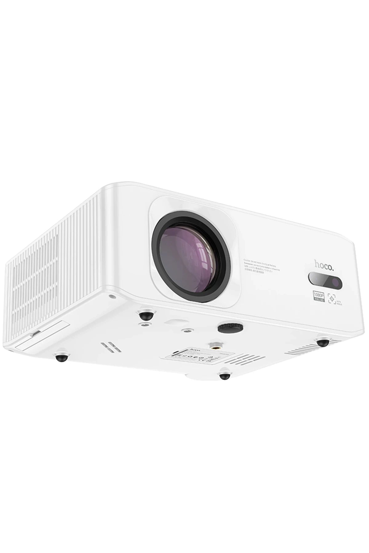 Hoco. DT3 Smart Elektrik Otomatik Odaklanma Özellikli 1080P Android Kablosuz Projeksiyon Cihazı - Beyaz