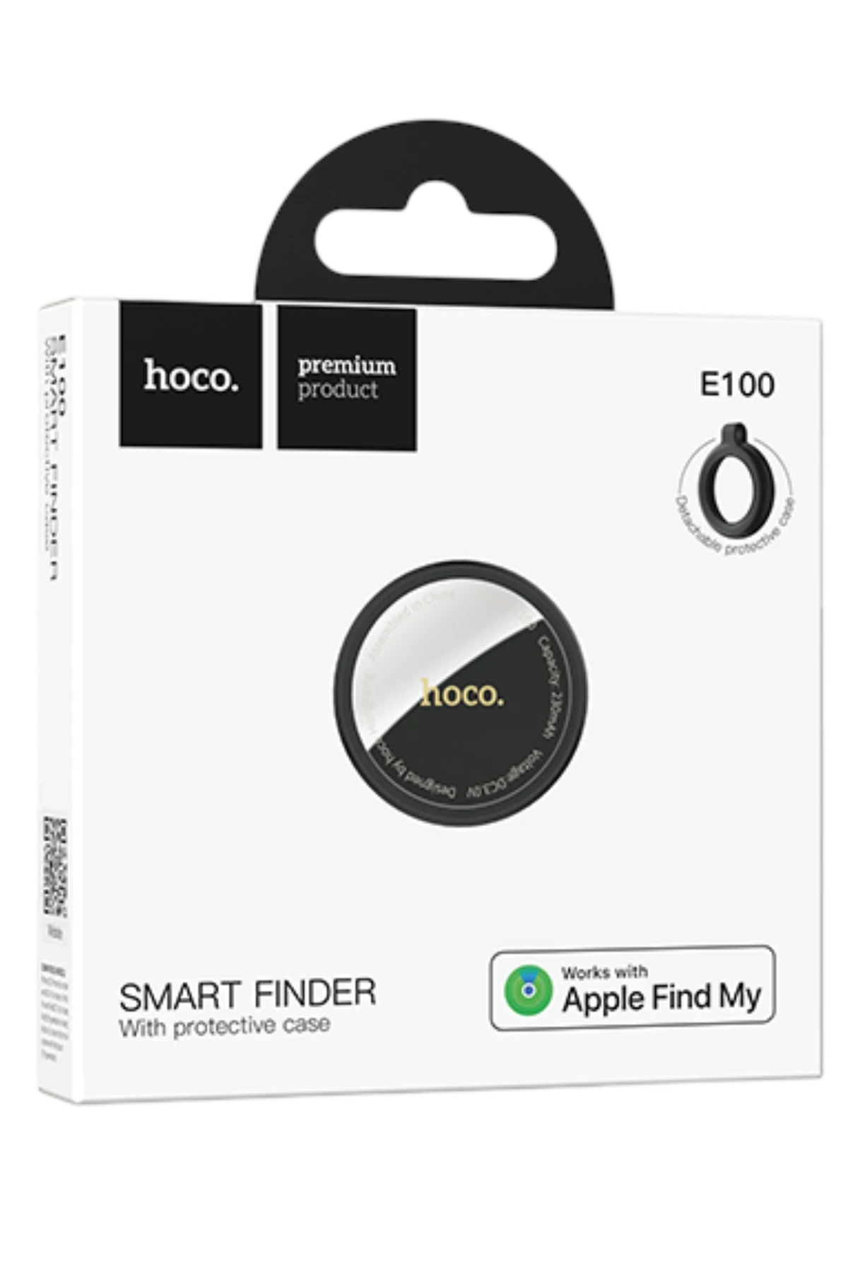 Hoco. E100 Graceful Intelligent Find My Özellikli Anti-Lost AirTag Takip Cihazı - Beyaz