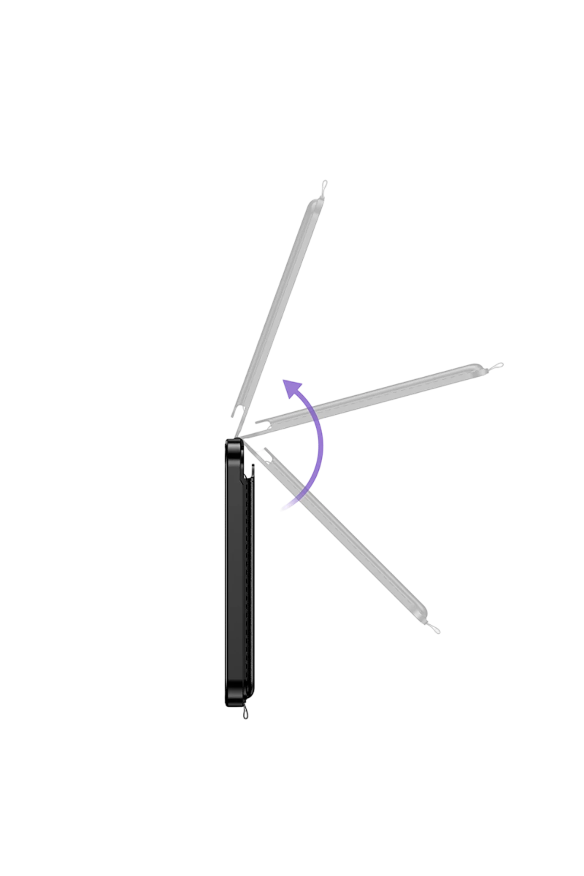 Hoco. E91I Tiger Smart Find My Özellikli Kablosuz Şarj Destekli Kablosuz Şarj Özellikli Kartlık - Siyah