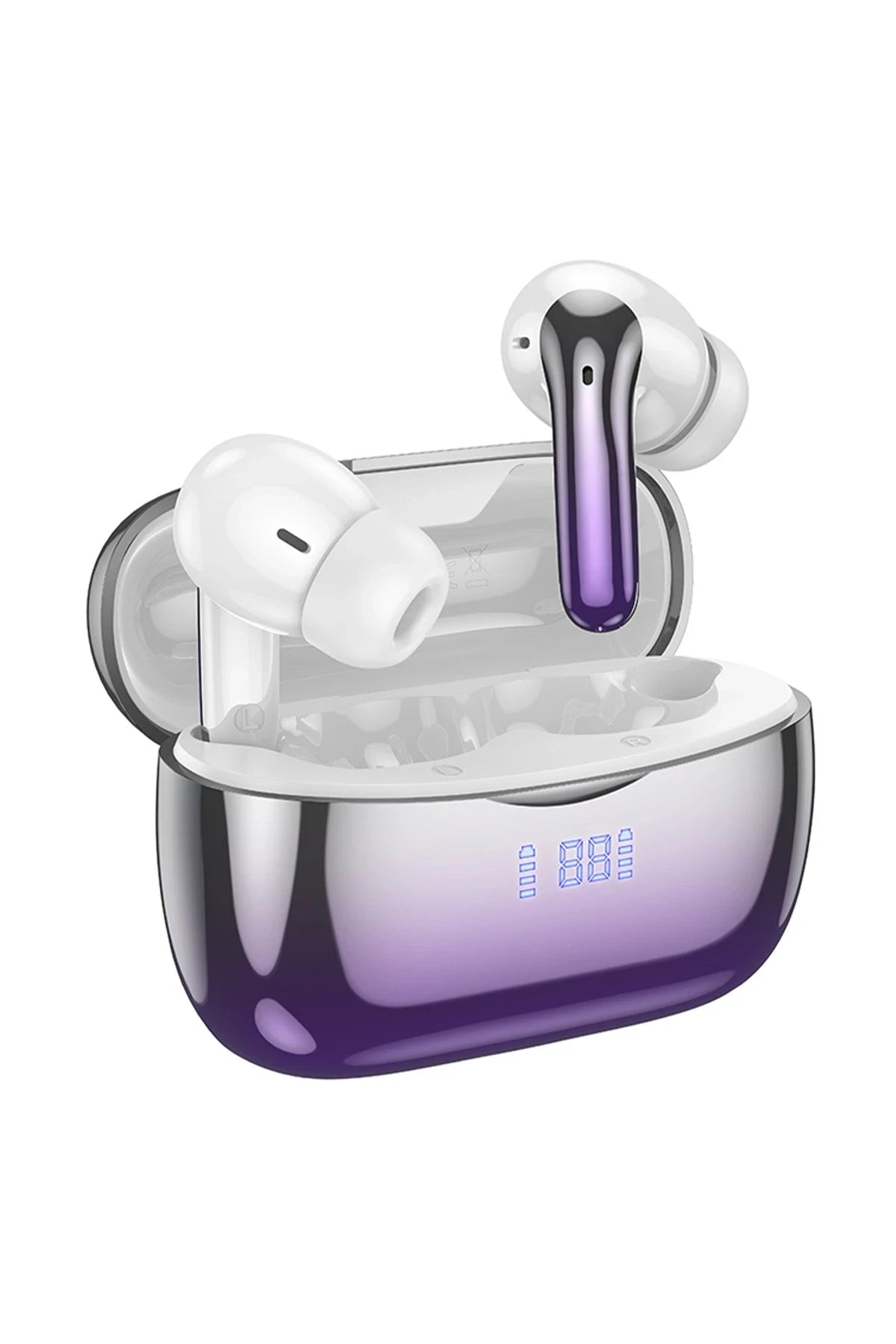Hoco. EQ16 Aktif Gürültü Engelleyici Özellikli Bluetooth 5.3 Kablosuz TWS Airpods Kulaklık - Mor