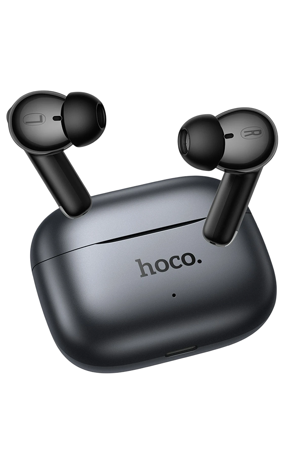 Hoco. EQ27 Fun Aktif Gürültü Engelleyici Özellikli Yapay Zeka Destekli Bluetooth 5.4 Kablosuz TWS Kulaklık  – Gri