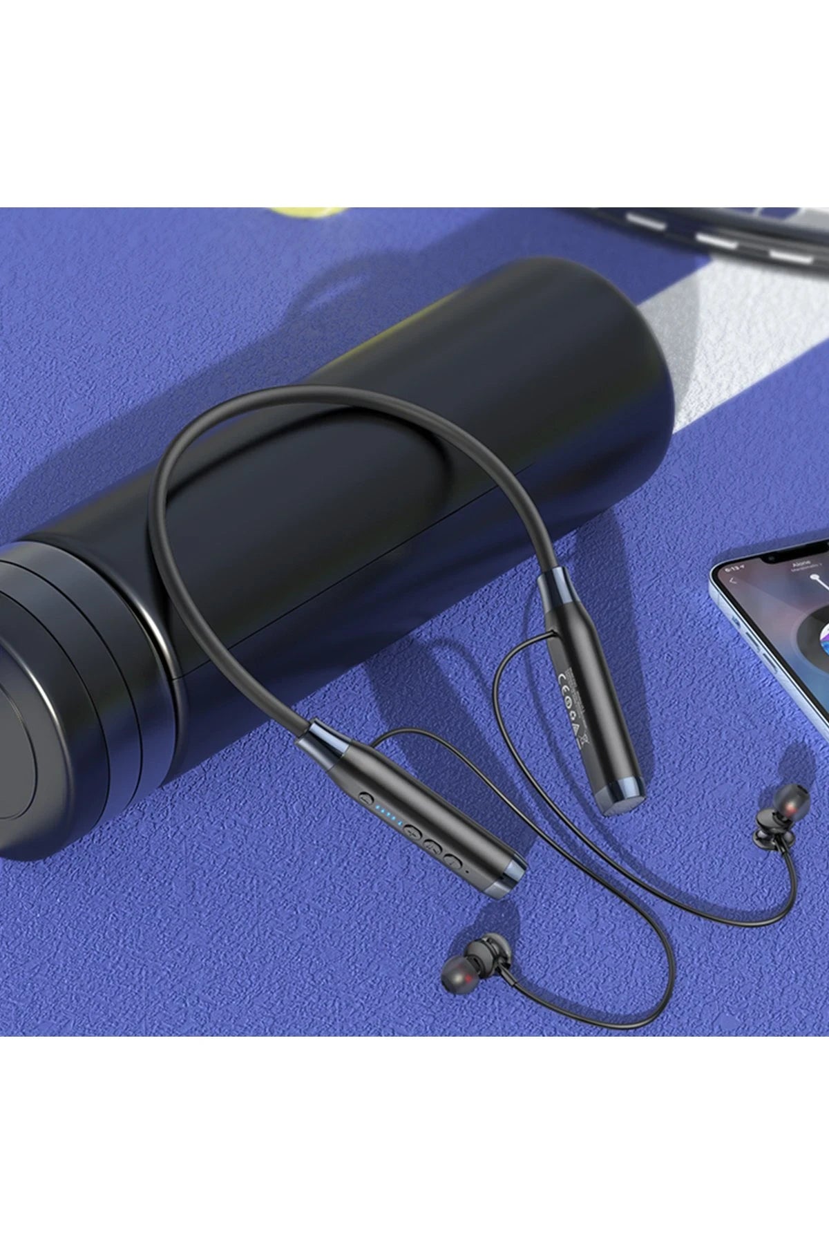Hoco. ES62 BT 5.3 Gürültü Engelleyici Özellikli Boyun Askılı Bluetooth Kablosuz Kulaklık - Siyah