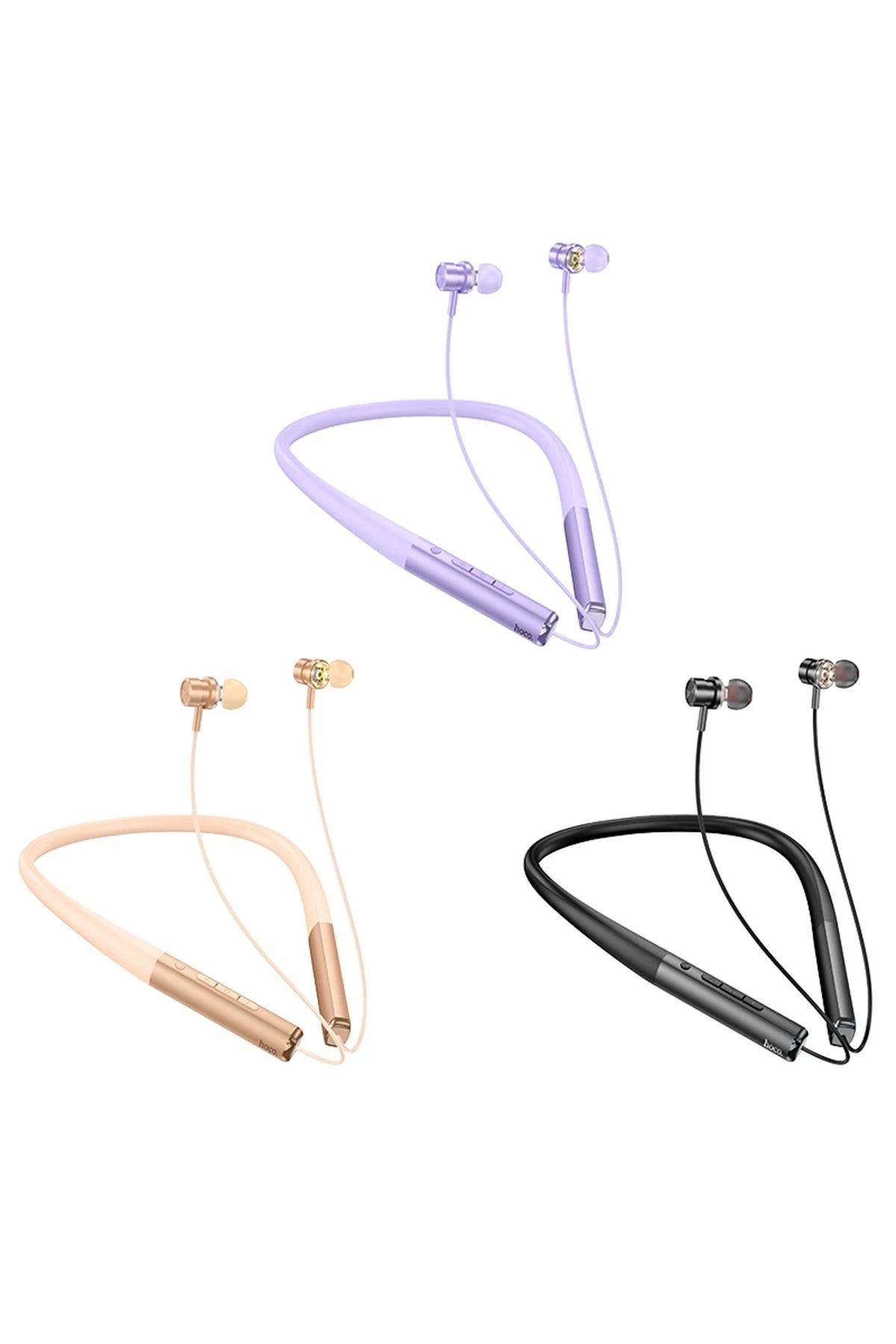 Hoco. ES71 Platinum BT 5.3  Boyun Askı Özellikli Kablosuz Bluetooth Kulaklık - Mor