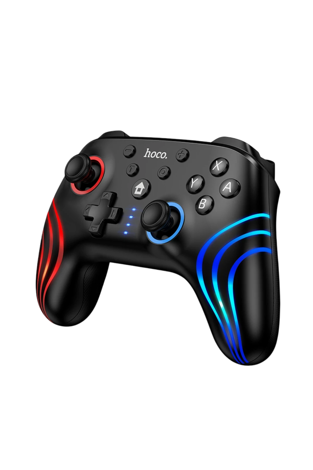 Hoco. GA2 Unicorn RGB Işıklı Çok Fonksiyonlu PC Uyumlu Kablosuz Oyun Kolu - Siyah