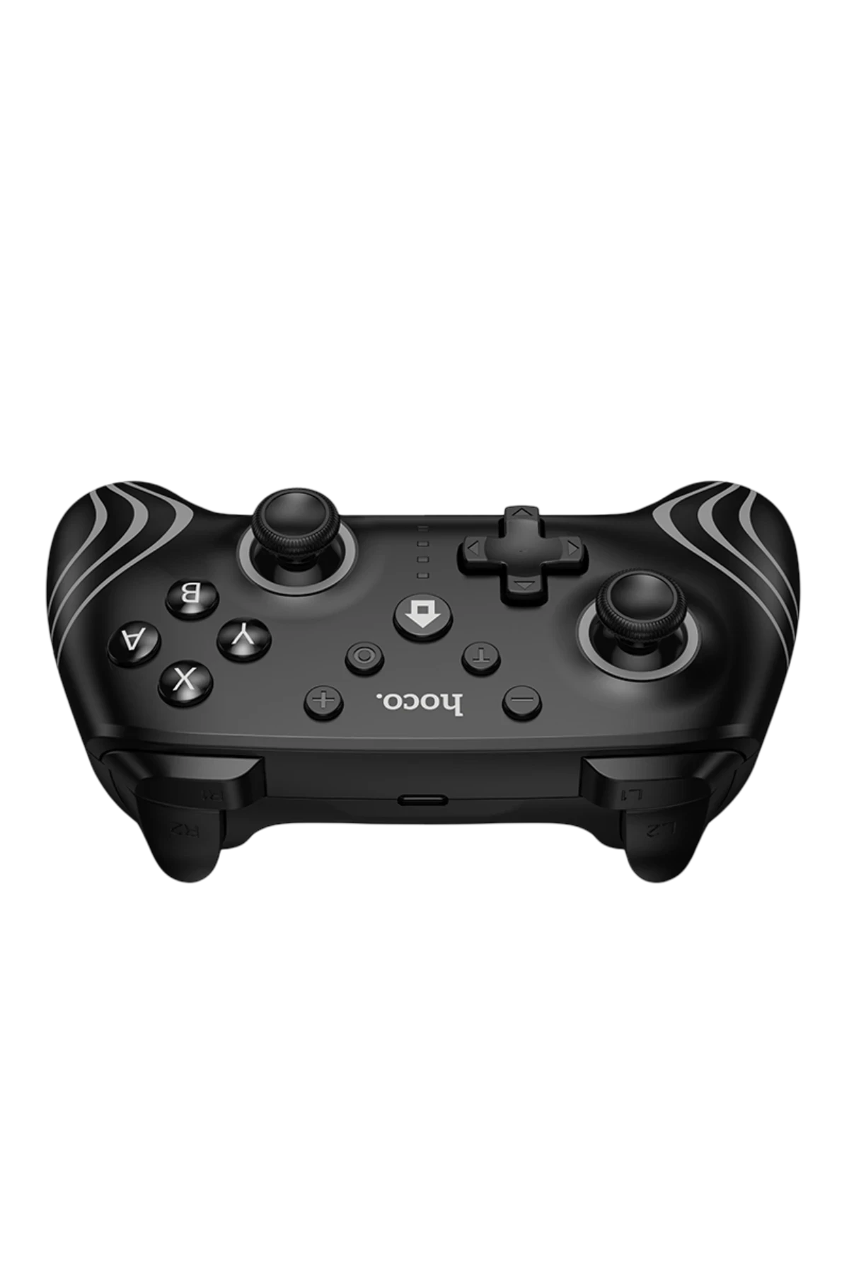 Hoco. GA2 Unicorn RGB Işıklı Çok Fonksiyonlu PC Uyumlu Kablosuz Oyun Kolu - Siyah