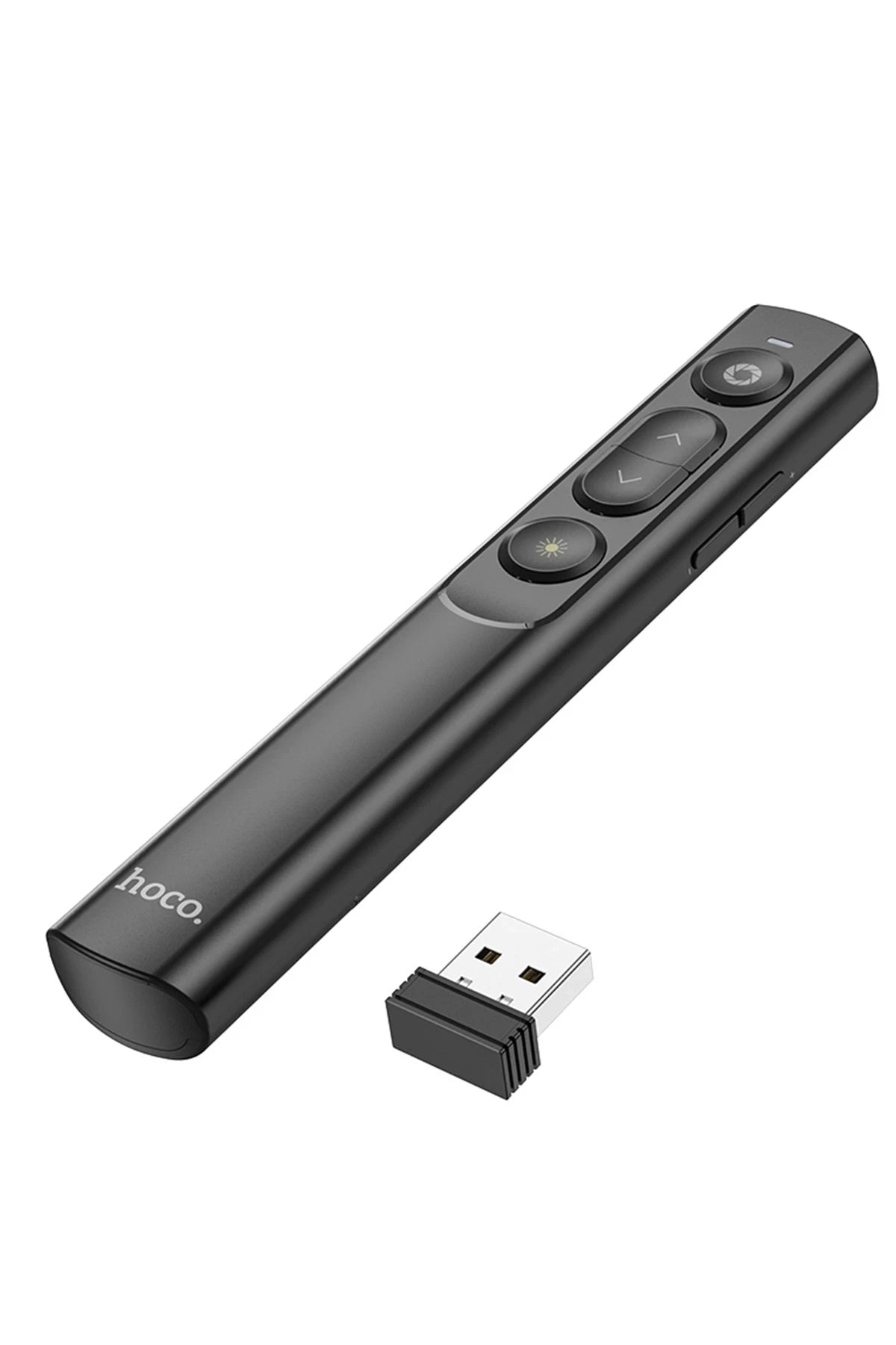 Hoco. GM201 Lazerli Kablosuz Sunum Kalemi - Siyah