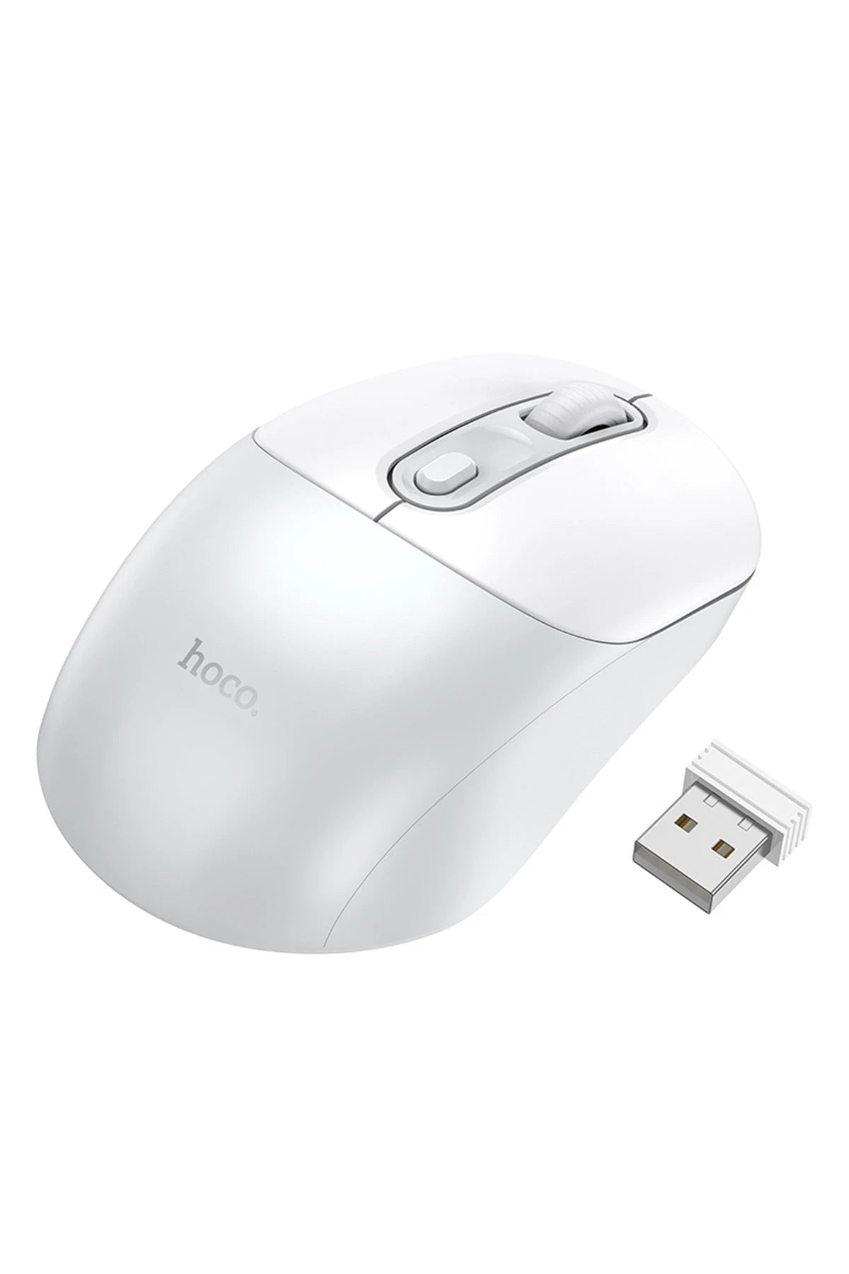 Hoco. GM28 2.4G Business Kablosuz Mouse - Beyaz-Gri
