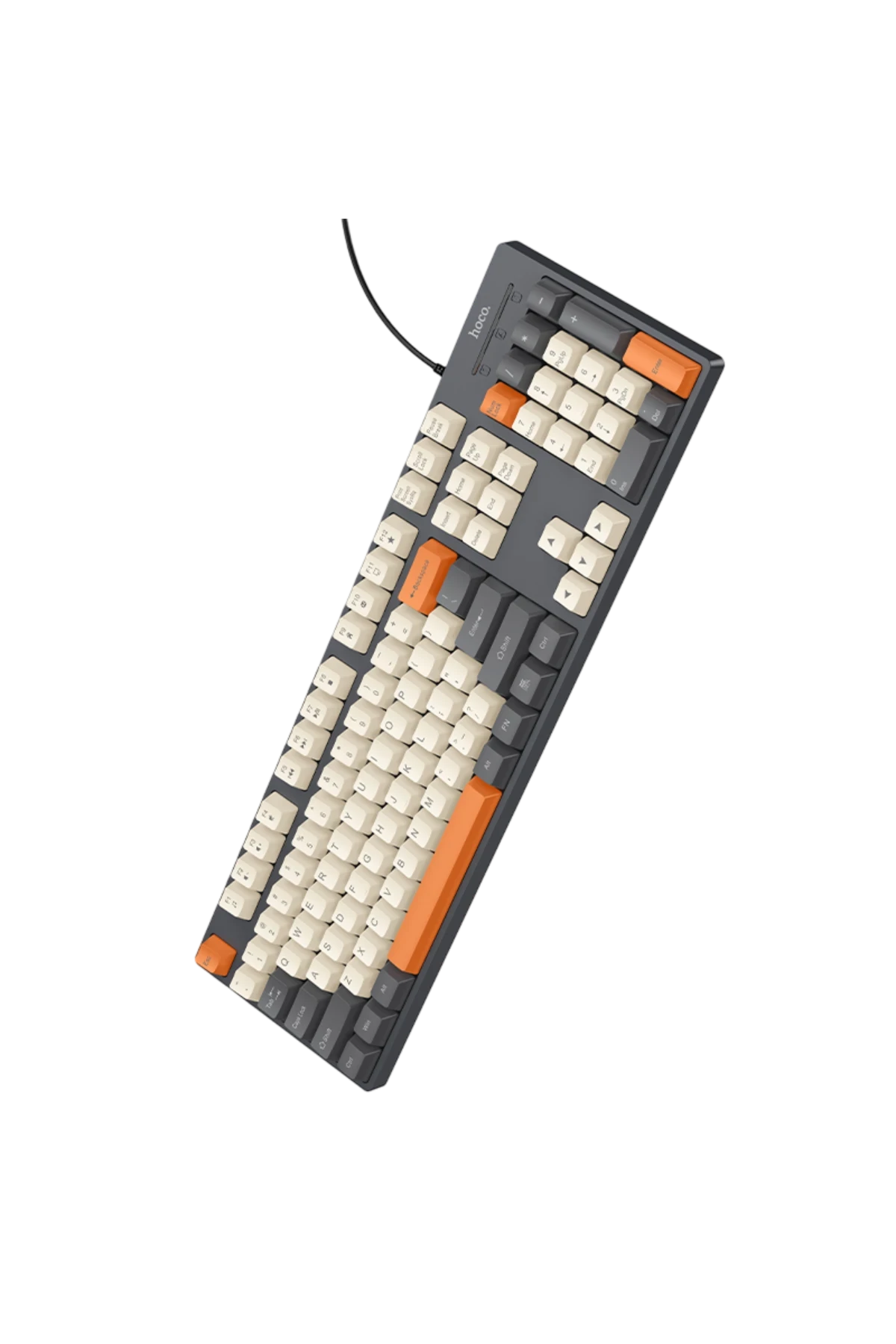 Hoco. GM61 Murphy 3 Renk Tasarımlı Kablolu Klavye - Gri