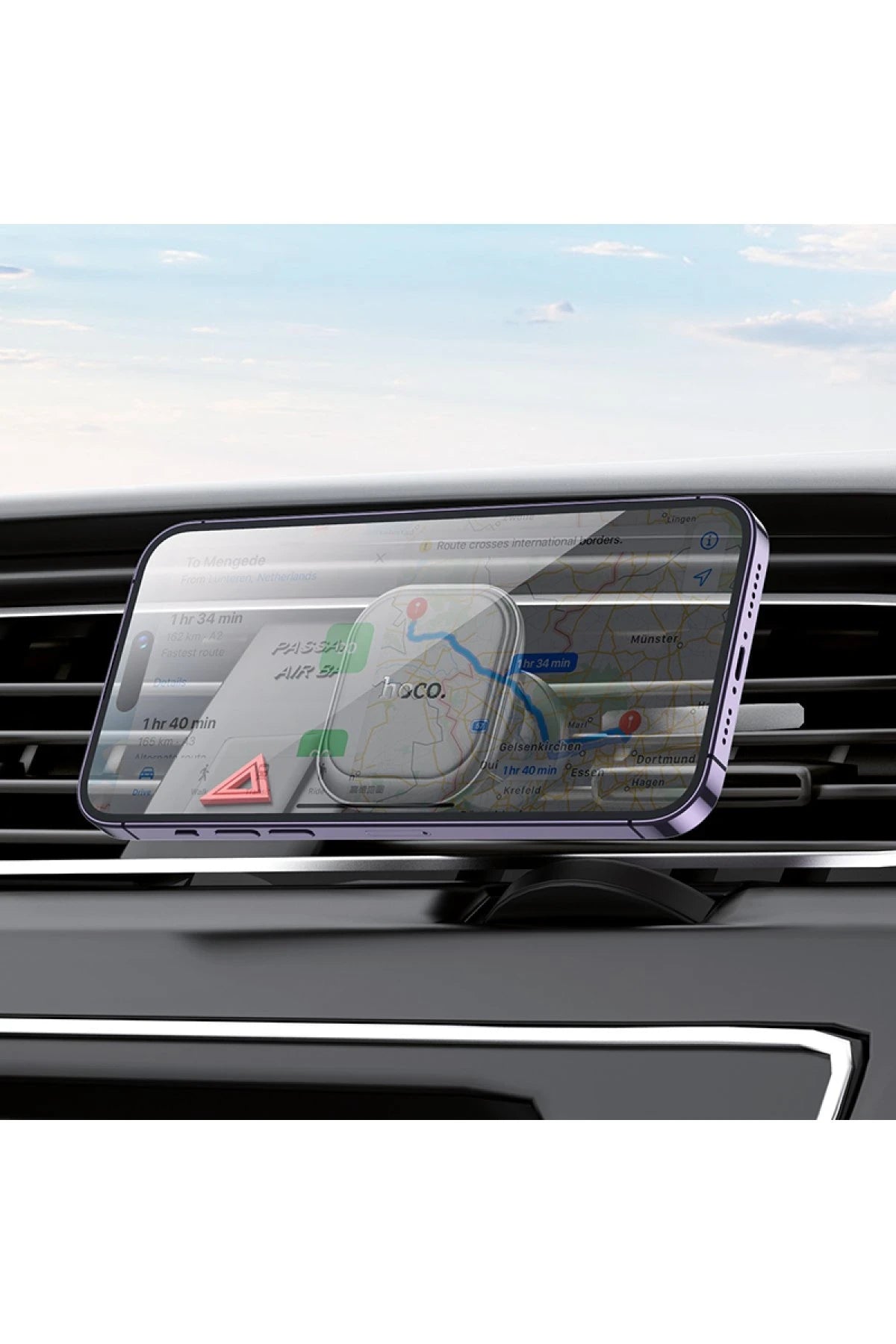 Hoco. H29 Izgara Klipsli Manyetik Araç Tutucu - Siyah