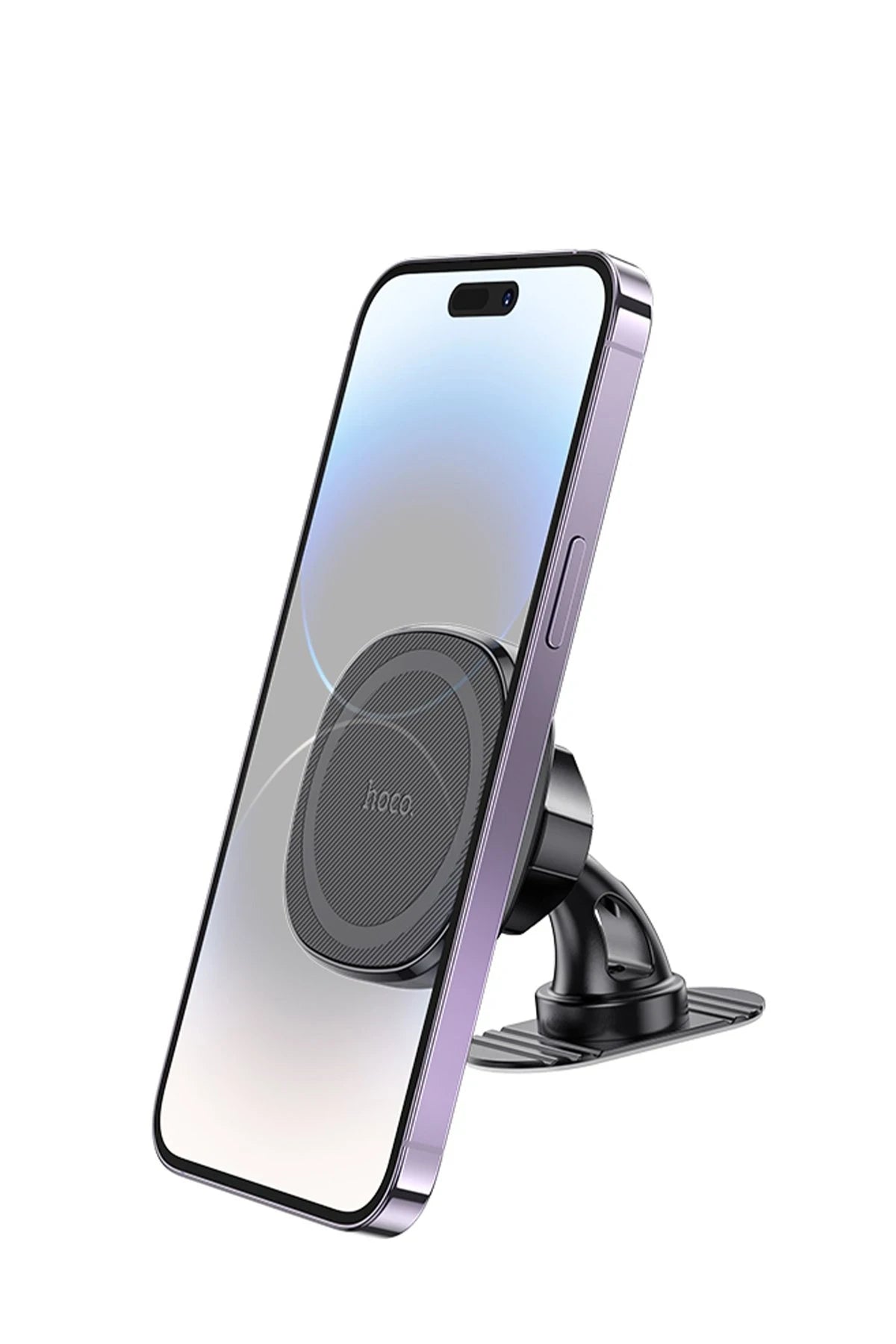 Hoco. H35 Cheetah Yapışkanlı Manyetik Magsafe Araç Tutucu - Siyah