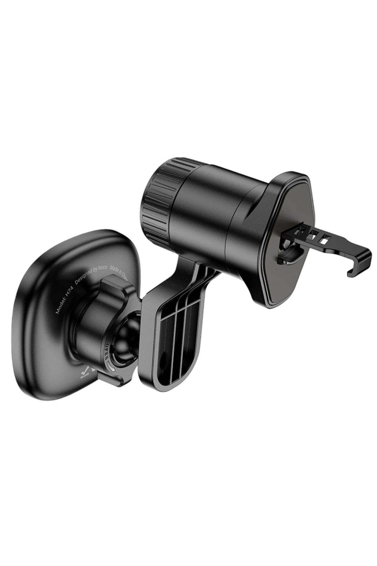 Hoco. H74 Crown Ring Manyetik Araç Tutucu - Siyah