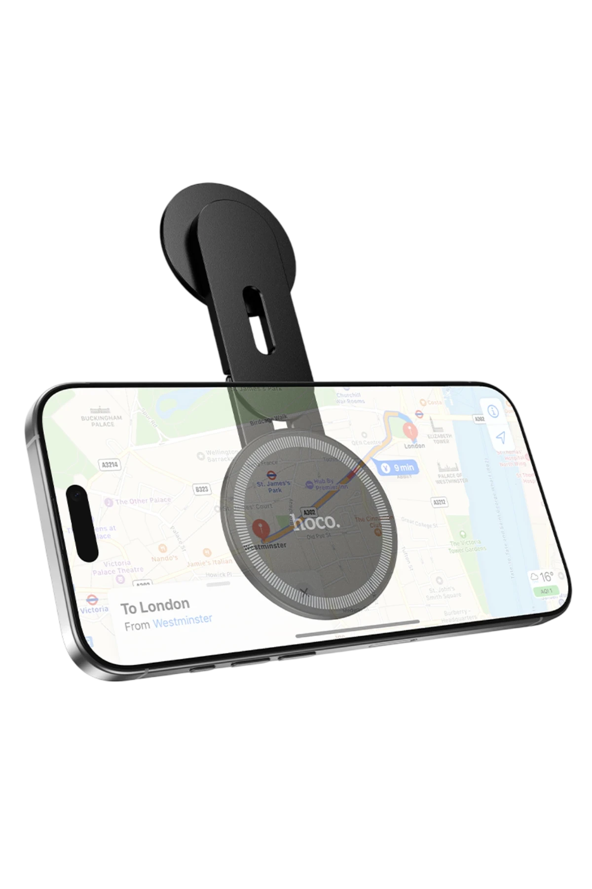 Hoco. H93 Stabil Manyetik Monitör Telefon Tutucu - Siyah