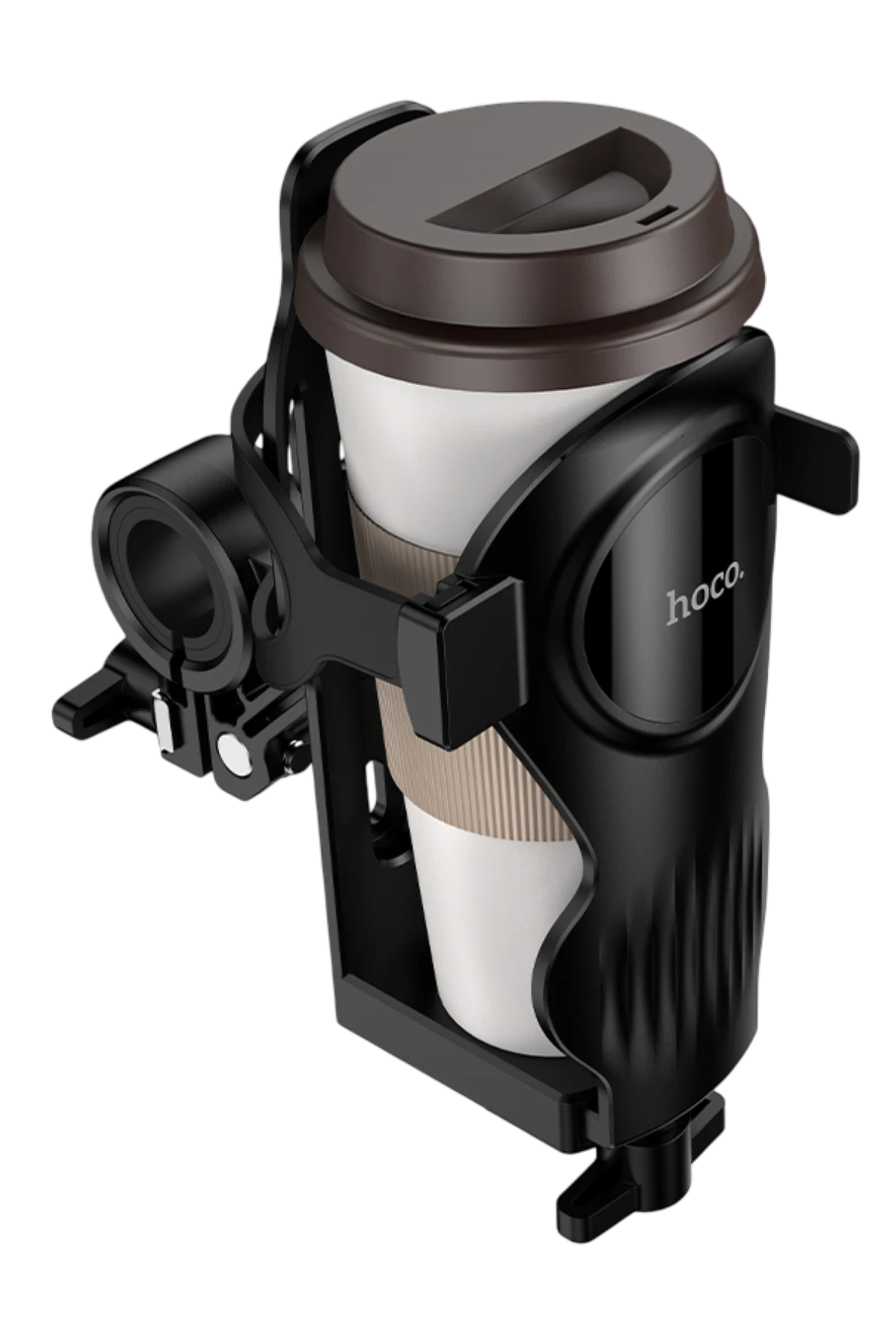 Hoco. H94 Feliz Motosiklet İçin Ayarlanabilir Şişe Tutucu - Siyah