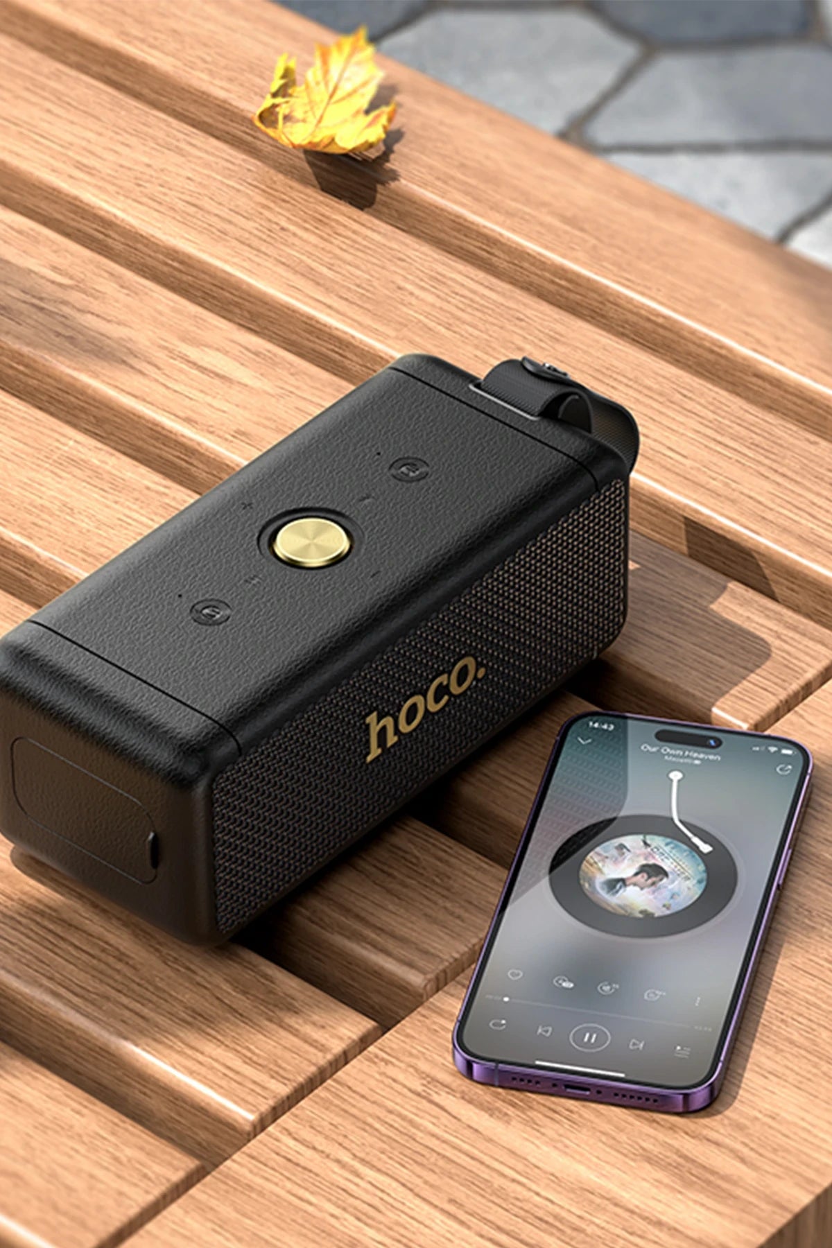 Hoco. HT1 Pro Marquis Sports Bluetooth Kablosuz Hoparlör - Siyah