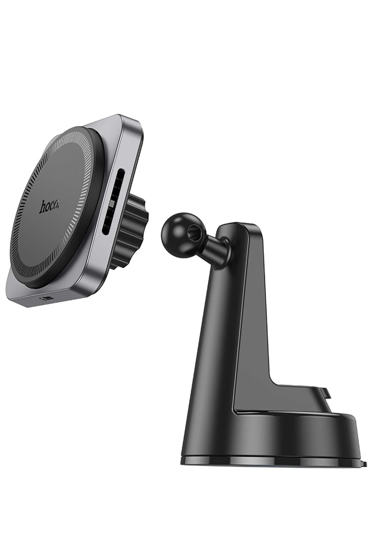 Hoco. HW16 Vantuzlu 15W Kablosuz Şarjlı Magsafe Manyetik Tutucu - Siyah