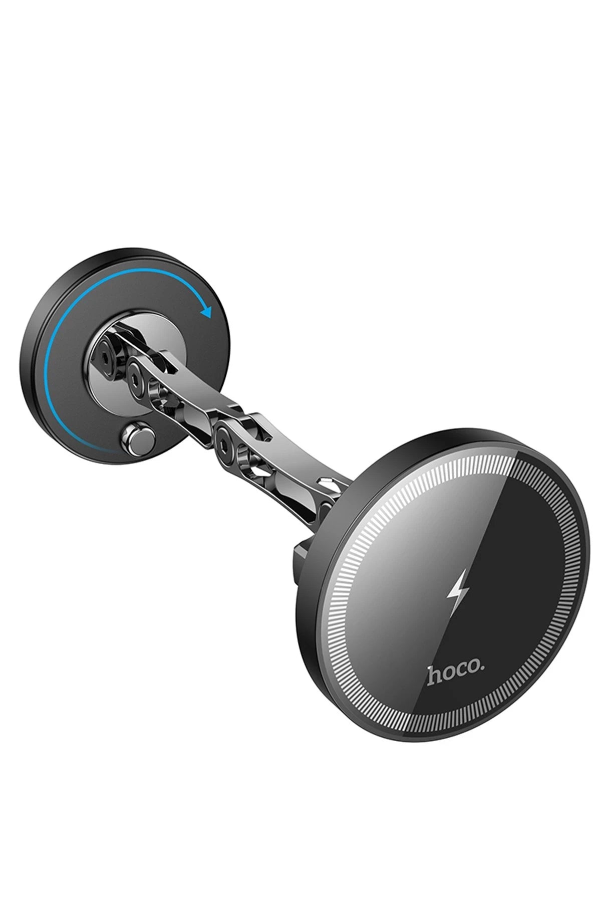 Hoco. HW26 Yapışkanlı Manyetik Hızlı Şarj Magsafe Araç Tutucu - Siyah