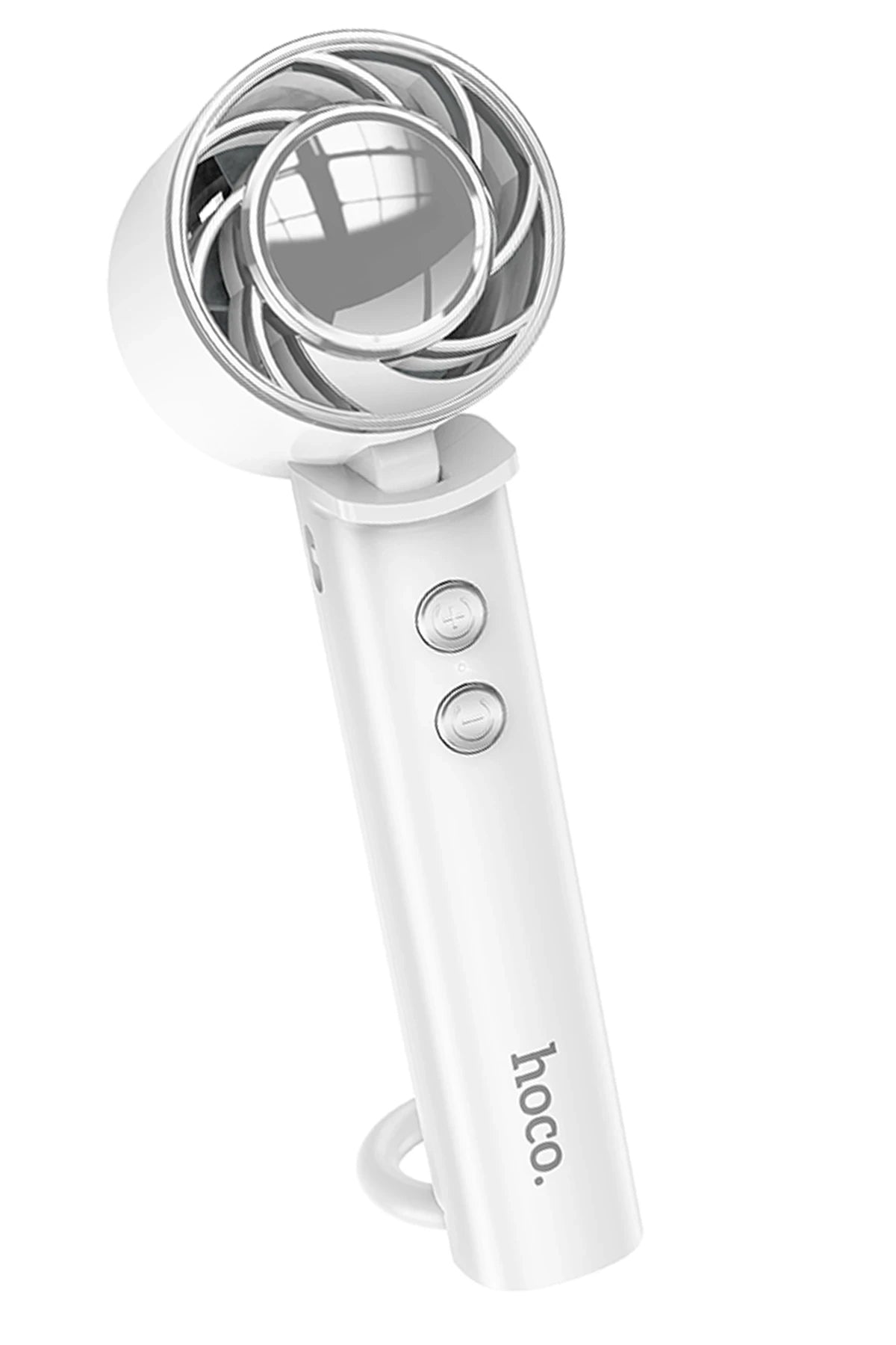 Hoco. HX61 Exquisite El Tipi ve Masaüstü Katlanabilir Soğutucu Fan - Beyaz