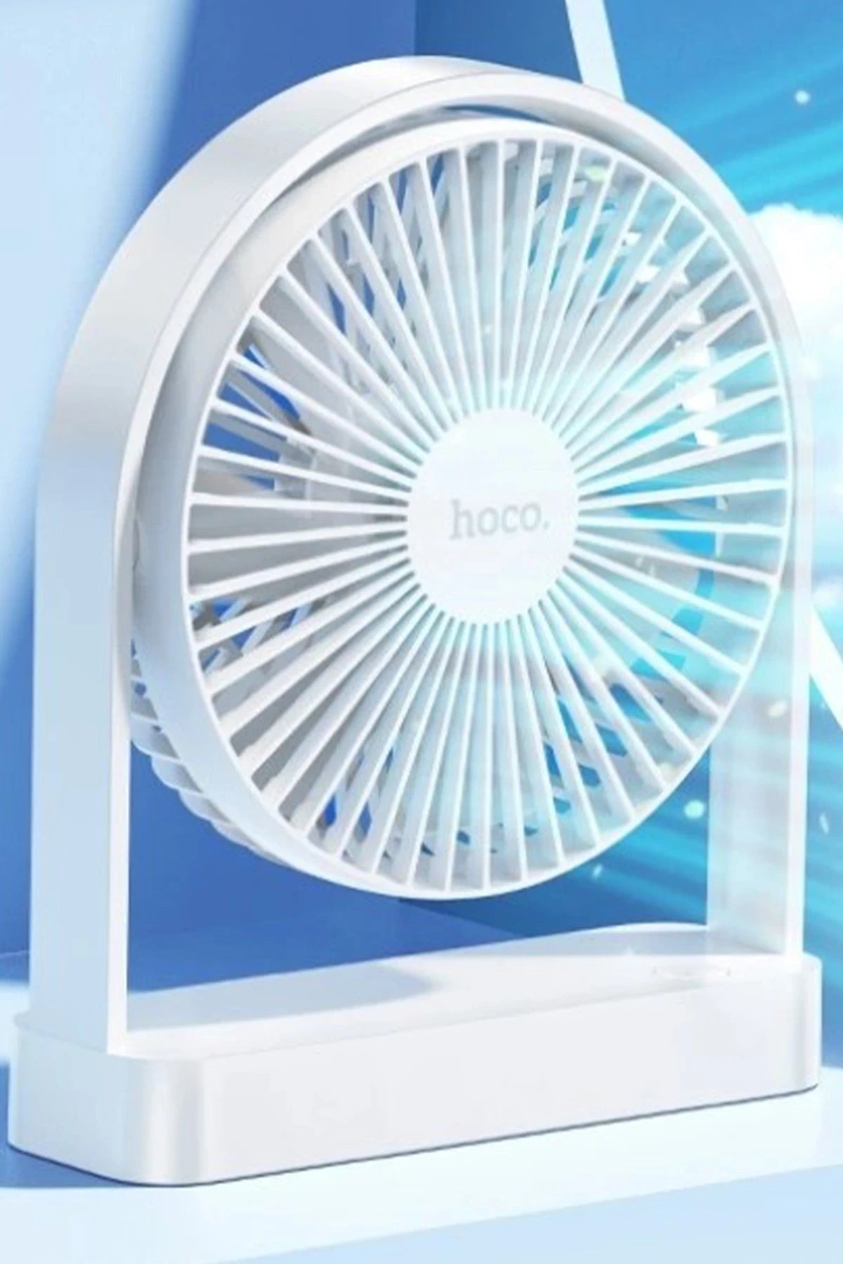 Hoco. HX65 Ultra İnce Masaüstü Soğutucu Fan - Beyaz