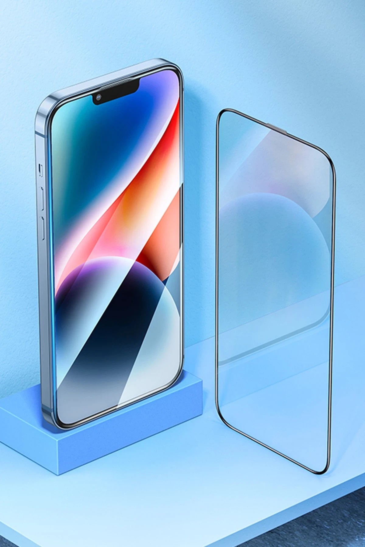 Hoco. iPhone 15 Pro 9D Dustproof Cam Ekran Koruyucu - Siyah