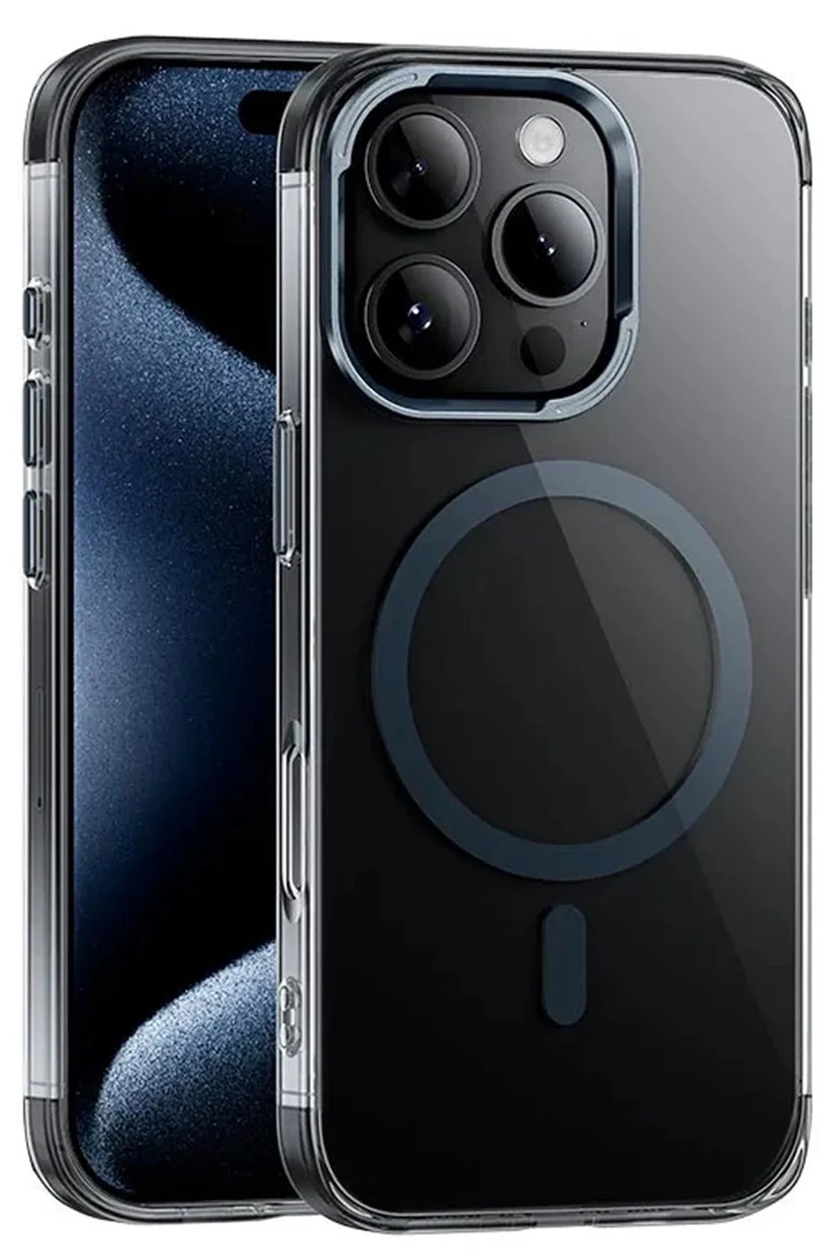 Hoco. iPhone 16 Pro ile Uyumlu Vip Kablosuz Şarj Özellikli Kılıf - Siyah