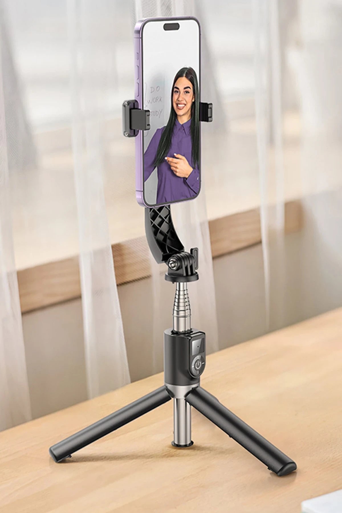 Hoco. K20 BT 4.2 1M Broadcast Holder Selfie Çubuğu - Siyah