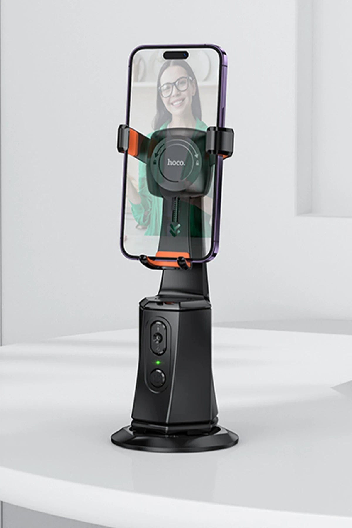 Hoco. K26 Otomatik Yüz Takipli Tripodlu Akıllı Selfie Gimbal - Siyah