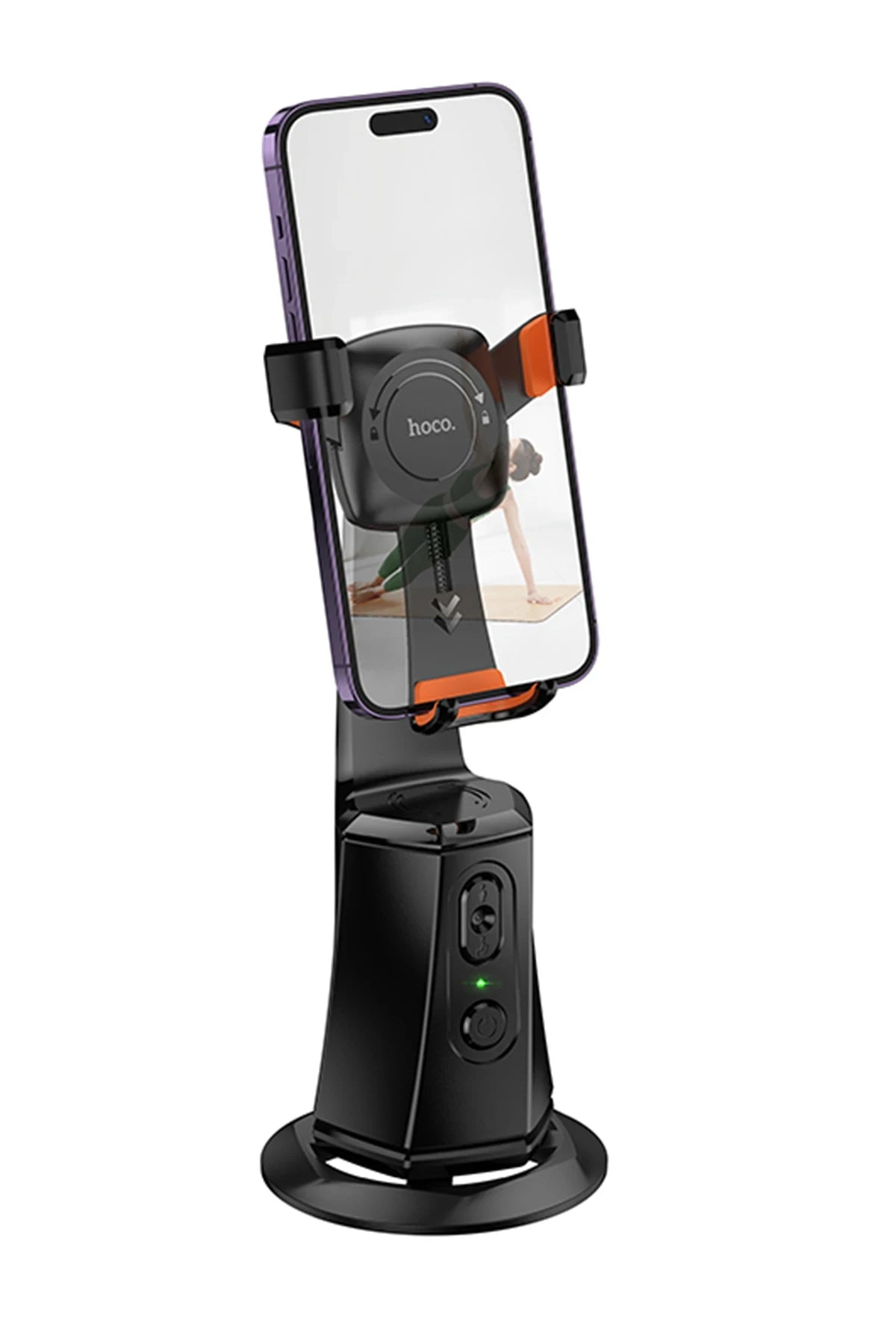 Hoco. K26 Otomatik Yüz Takipli Tripodlu Akıllı Selfie Gimbal - Siyah